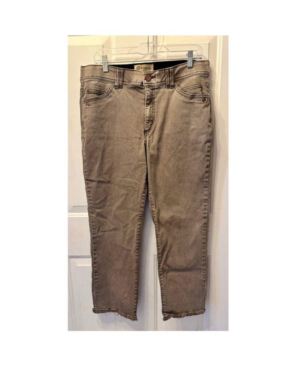 Democracy Brown Raw Edge Denim
